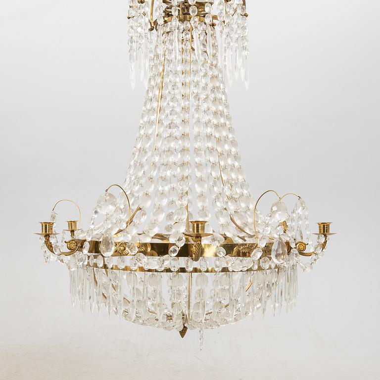 An empire style chandelier 20th centiry.