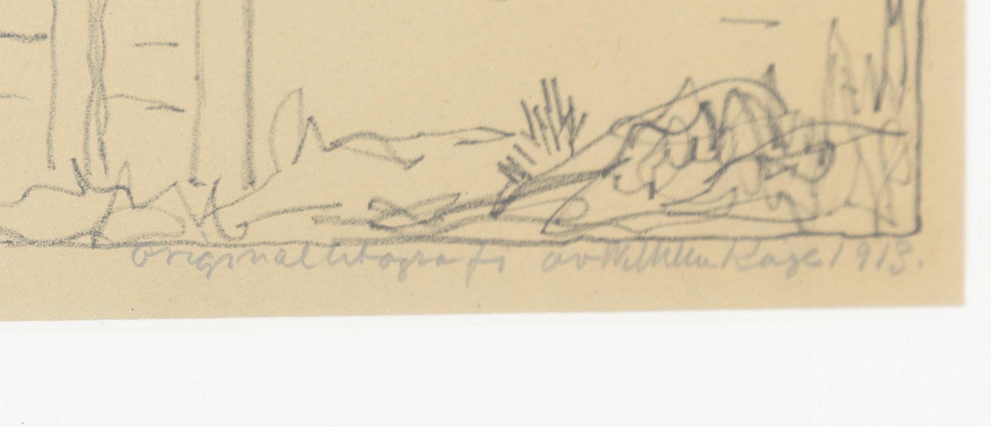 Wilhelm Kåge, Winter Landscape and Building.