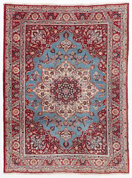 Rug, Meshed, Old, approx. 270 x 202 cm.