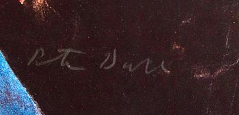 Peter Dahl, lithograph in colours, signed 268/375.