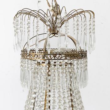 A Gustavian style chandelier, late 20th century.