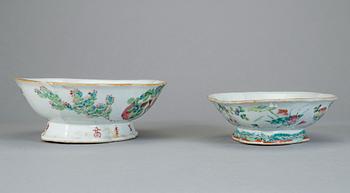 SKÅLAR, 2 st, porslin, Kina, 1800-tal.