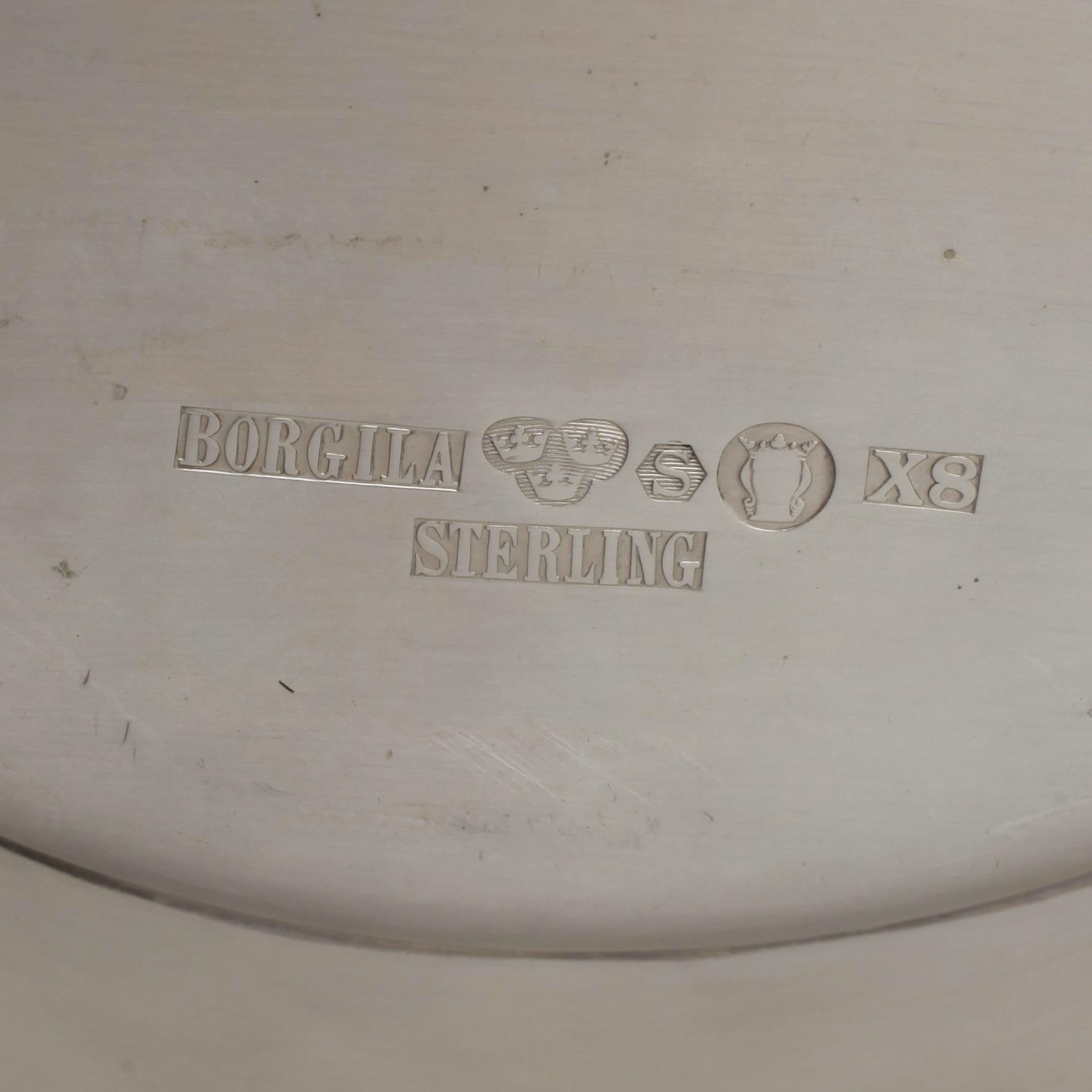 FAT, ett par, sterlingsilver, Borgila, Stockholm, 1943. Vikt ca 1019g.