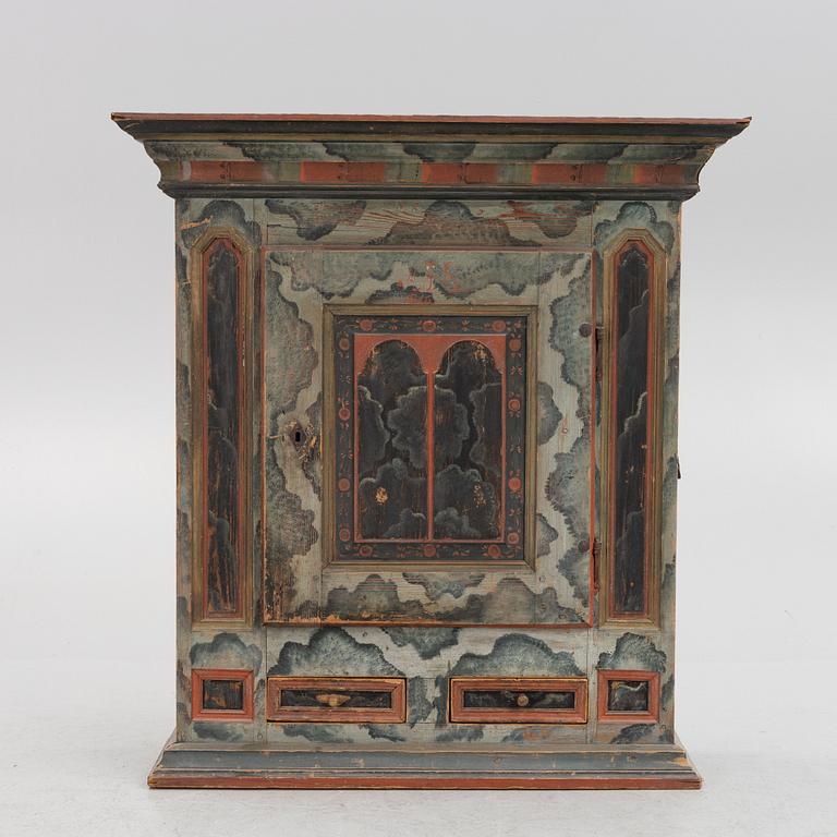 A painted cabinet, Järvsö, Sweden, dated 1816.