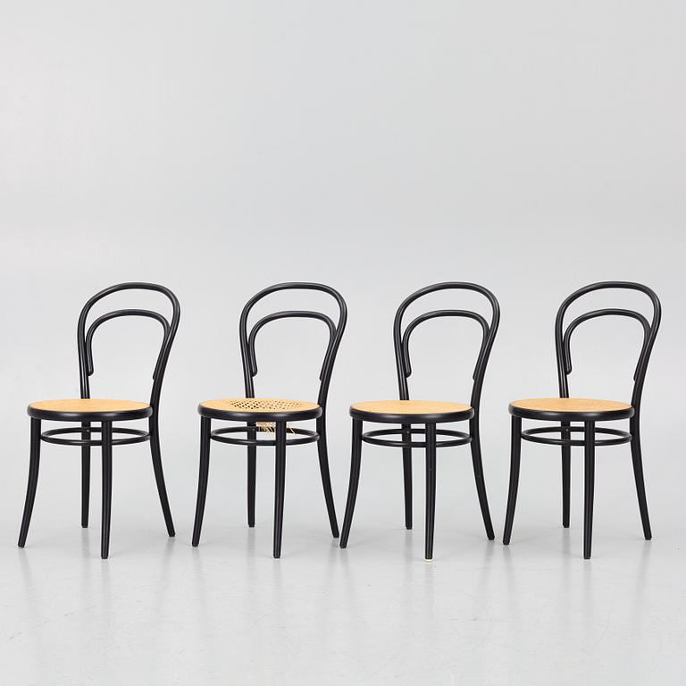 Michael Thonet, stolar, 3 st, modell 14, Ton.