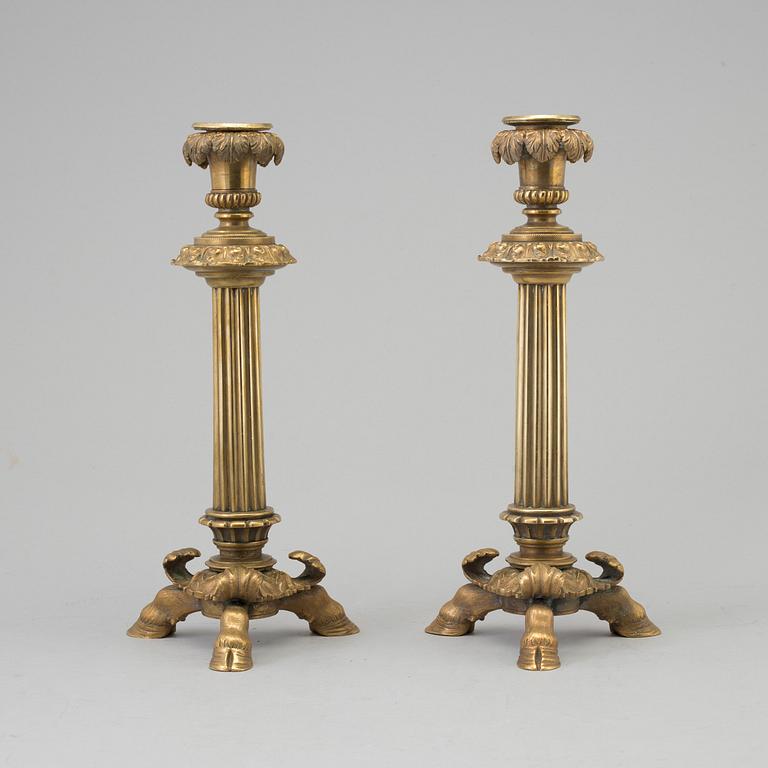 CANDLESTICKS, a pair, ca 1900.