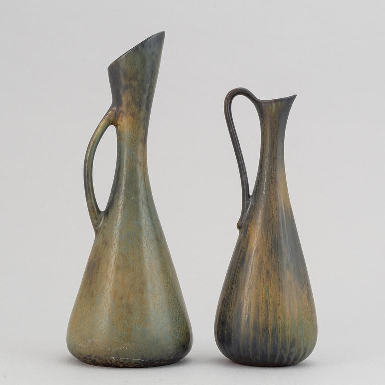 Gunnar Nylund, a set of six stoneware vases and a bowl for Rörstrand.