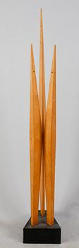 JOHNNY MATTSSON, skulptur, teak, monogramsign.