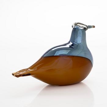 Oiva Toikka, a 'Harvest Puffball' glass bird, signed O. Toikka Iittala 2016.