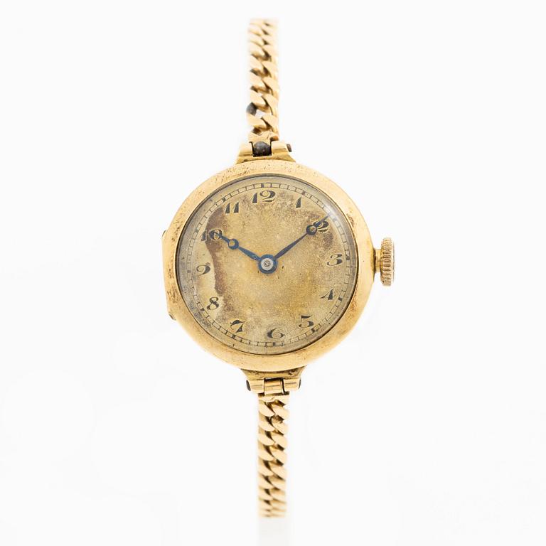 Wristwatch, 22.5 mm, 18K gold.
