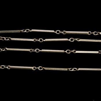 HALSLÄNK, silver, importstämplad, 1900-talets tredje kvartal. Vikt 4 g.