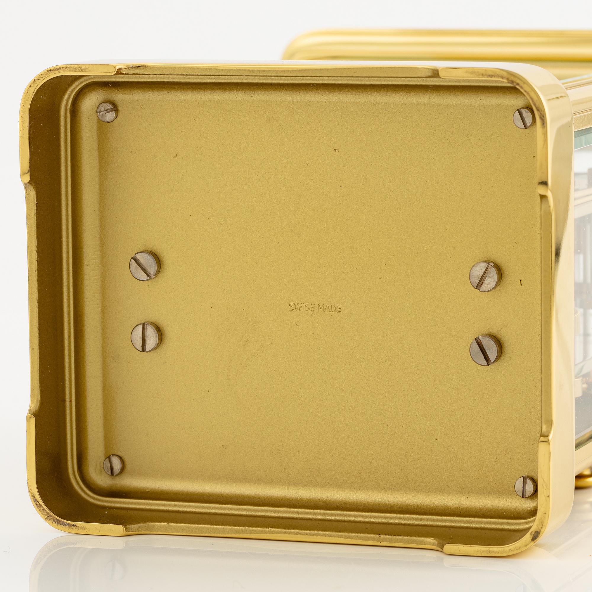 A carriage clock, Matthew Norman, Switzerland, second half of the 20th century.