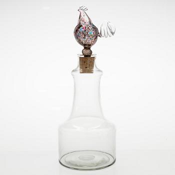 Kaj Franck, decanter, model 1502, signed K. Franck  Nuutajärvi Notsjö -63.