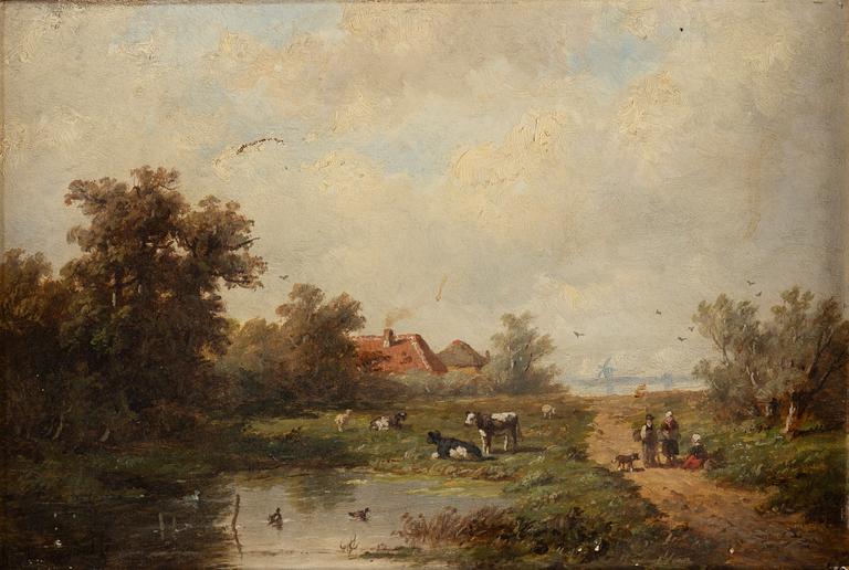 ANTHONIE JACOBUS VAN WIJNGAERDT, oil on canvas, signed.