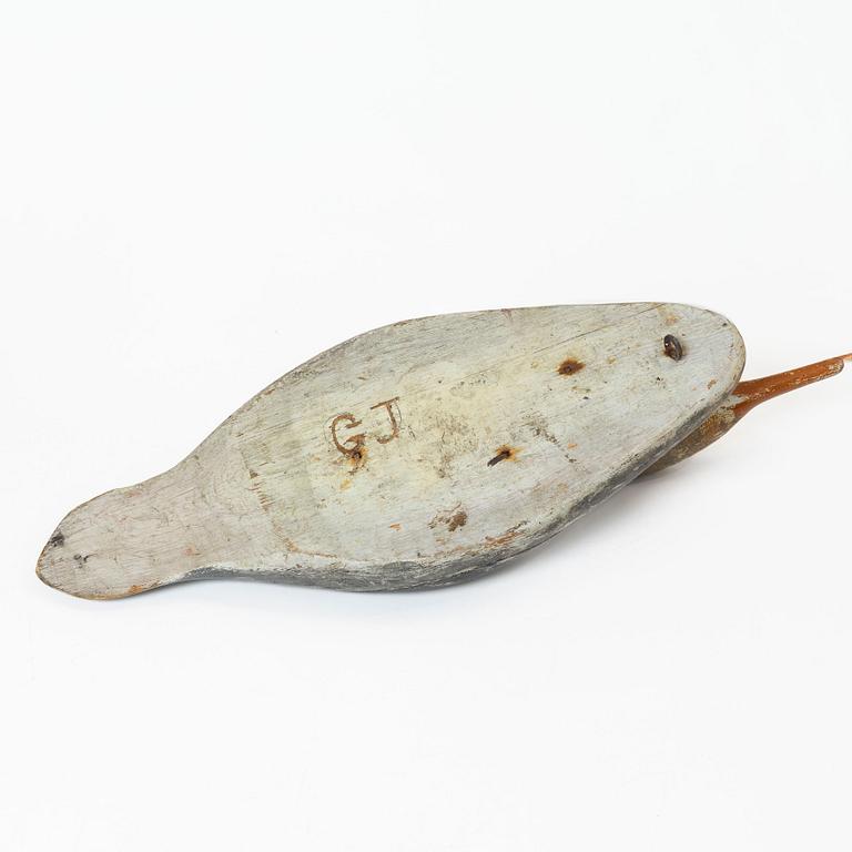 A pair of wood duck decoys, 20th century.