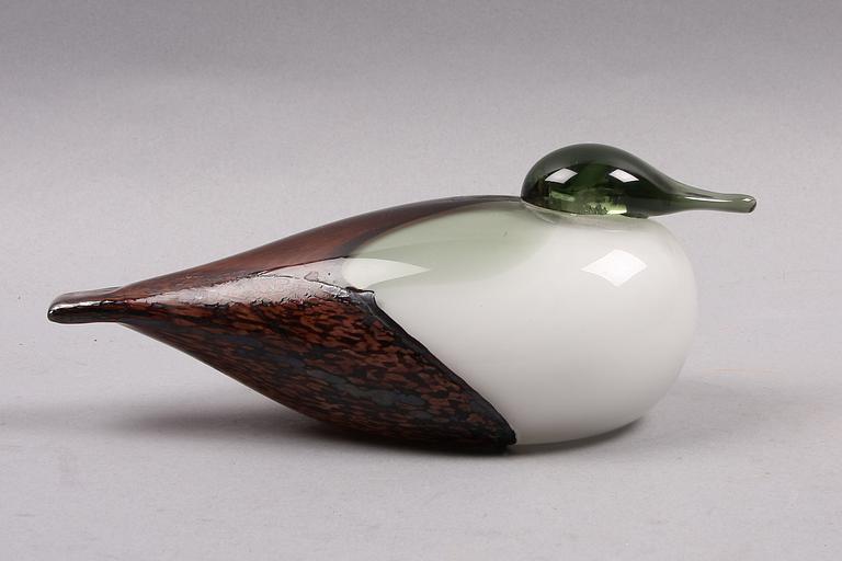 SKULPTUR, glas, sign. O.Toikka Nuutajärvi.