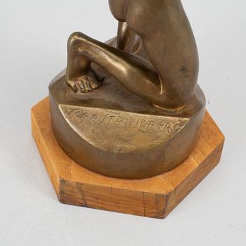 A bronze sculpture by Tore Strindberg, founders mark, signed.