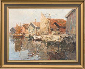 HUGO ÖFVERSTRÖM, olja på duk signerad.