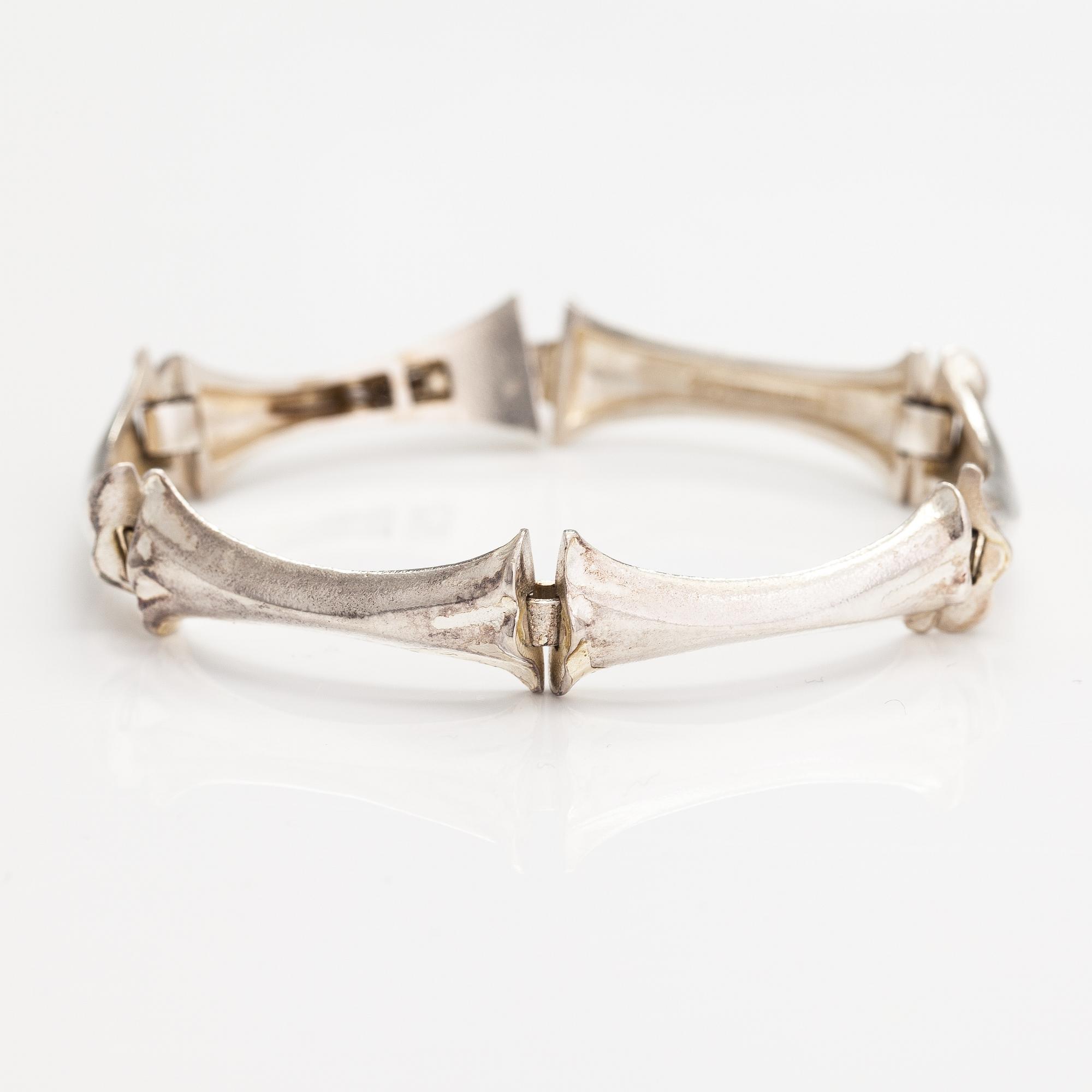 Björn Weckström, A sterling silver bracelet. Lapponia 1985.