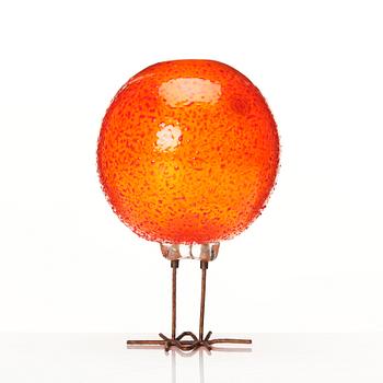 Alessandro Pianon, skulptur, fågel, "Pulcino", Vistosi, Italien 1960-tal.