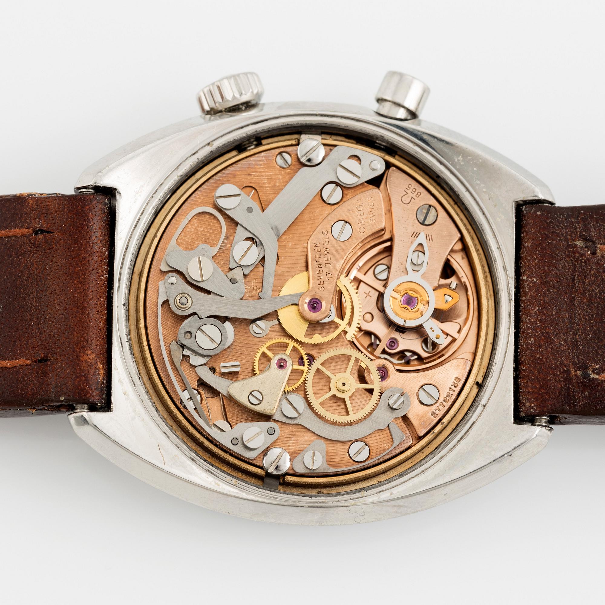 Omega, Genève, Chronostop, "Green Dial", kronograf, ca 1968.