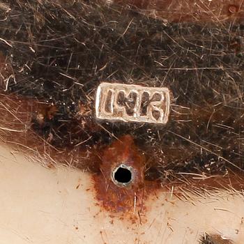 BROSCH, 14 k guld, sannolikt England, sent 1800-tal. Vikt ca 12 gram.