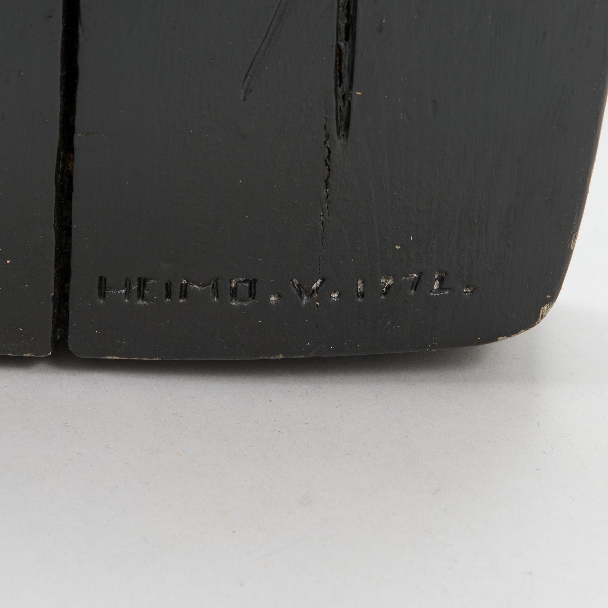 HEIMO VIROLAINEN, relief, painted wood, signed and dated 1972.