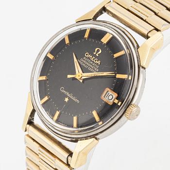 Omega, Constellation, Calendar, "Pie-Pan", armbandsur, 34 mm.
