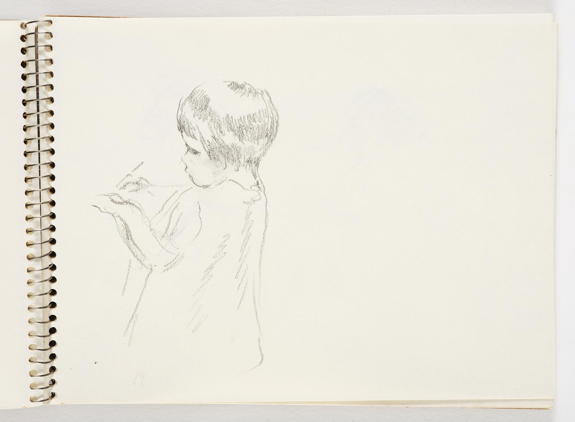 Lotte Laserstein, 4 skissböcker med blyertsteckningar.