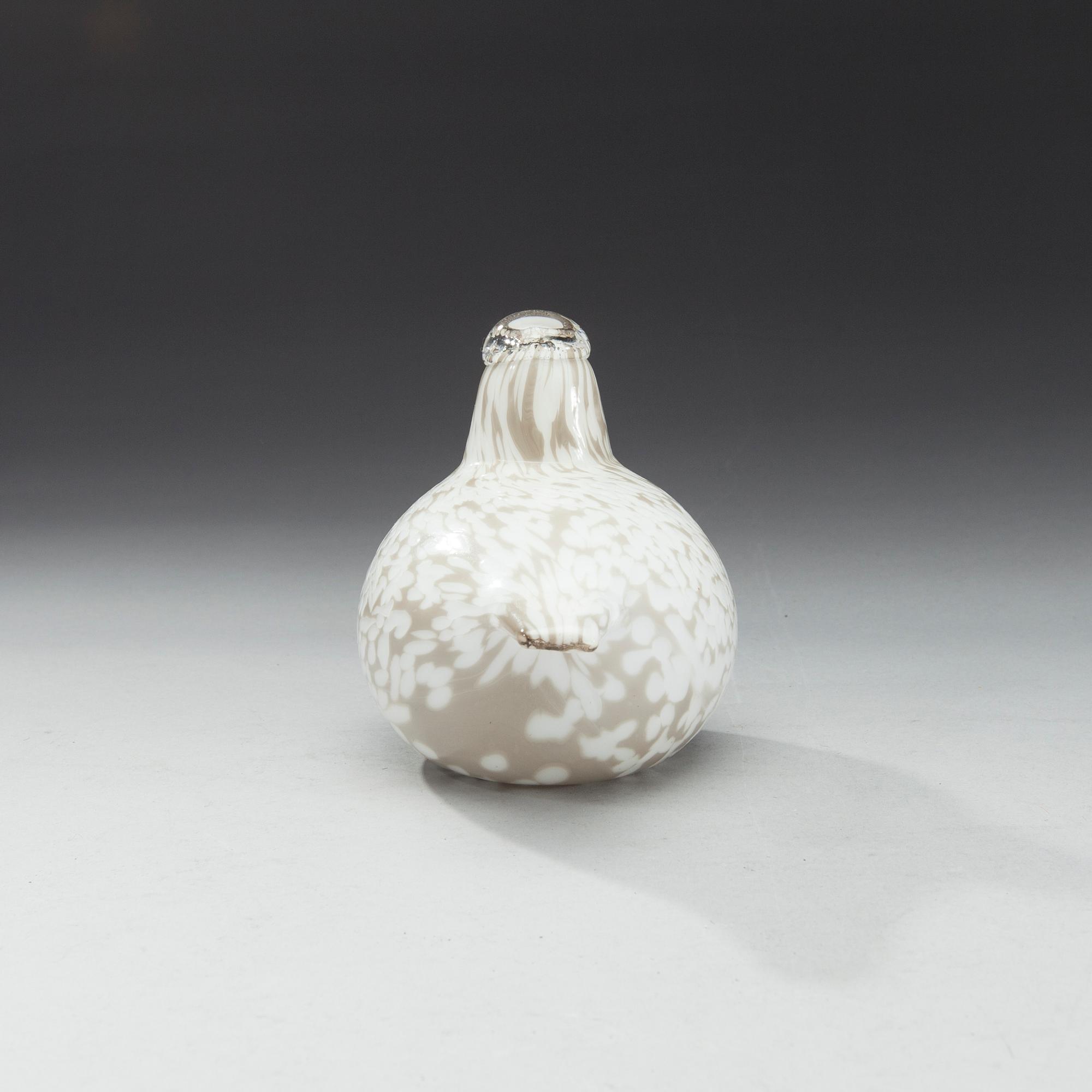 FIGURIN, glas, signerad Oiva Toikka, Nuutajärvi, 1900-talets slut.