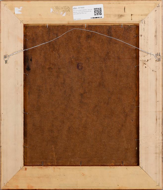 OLLE HJORTZBERG, olja på pannå, monogramsignerad och daterad 39.