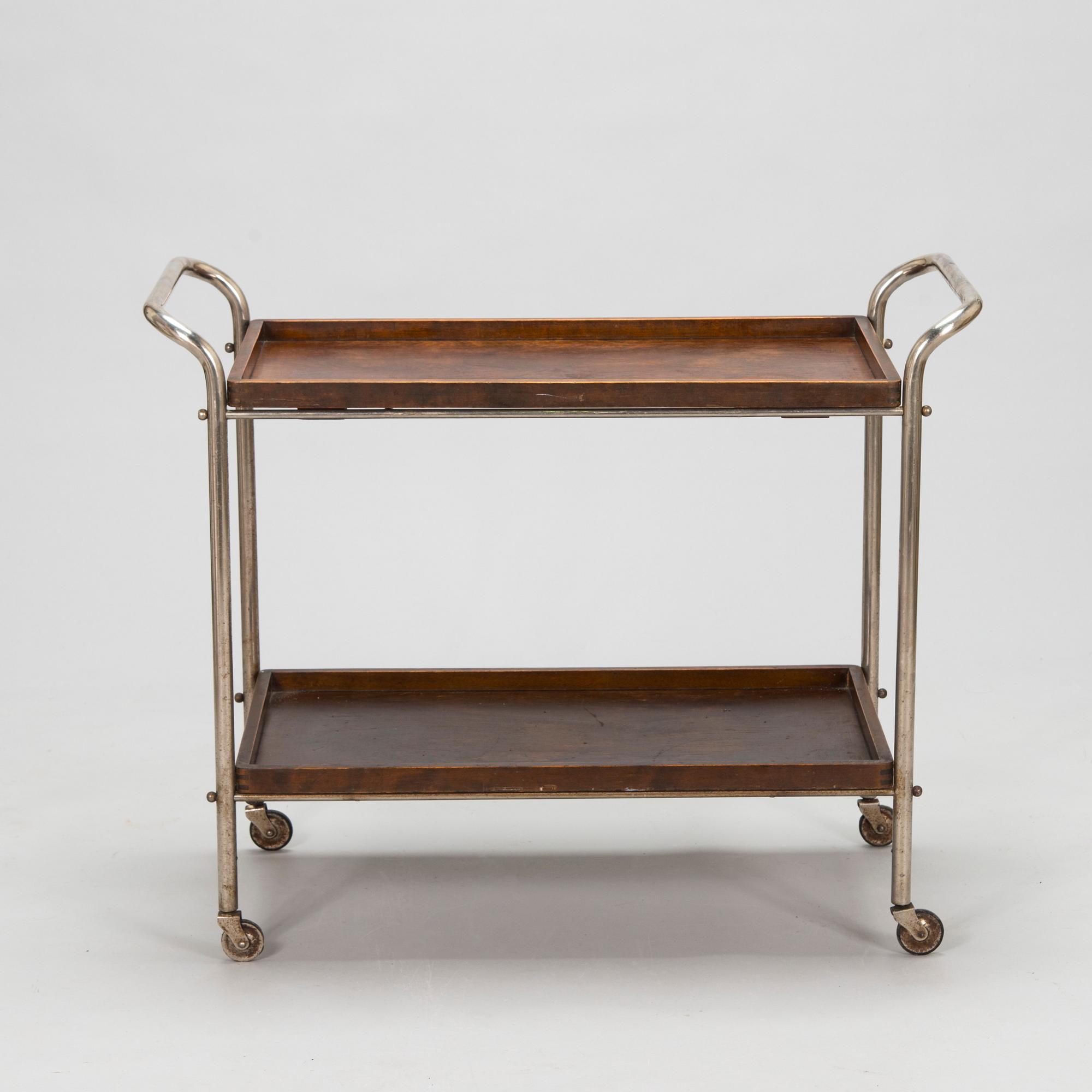Serveringsvagn, funkkis, 1930/40-tal.
