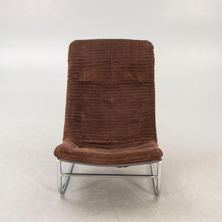 A Bror Boije & Jaan Zimmerman, Zorba chrome easy chair for DUX around 1970.