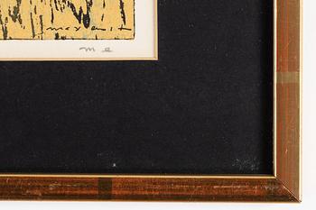 Max Ernst, färglitografi, signerad 73/99.