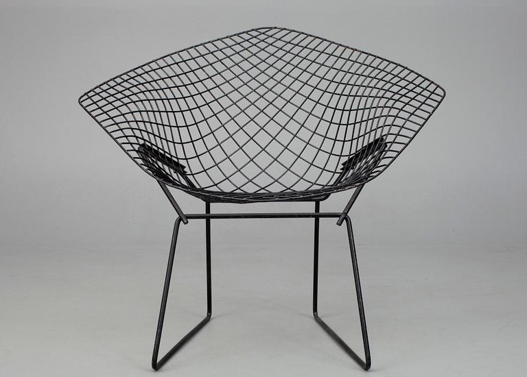 NOJATUOLI,  "Diamond Chair", Harry Bertoia. 1900-luvun loppupuoli.