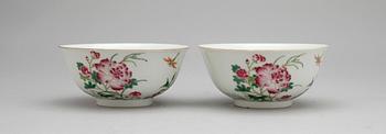 SKÅLAR, ett par, porslin, Kina 1900-tal.