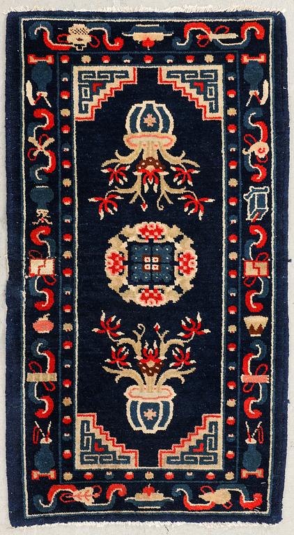 Baotou rug, semi-antique/antique, China, approx. 106x57 cm.