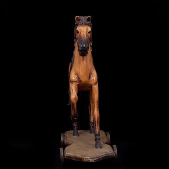 HÄST på HJUL, trä, modern tillverkning.