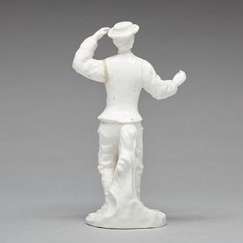 FIGURIN, mjukt porslin. Marieberg, 1700-tal.