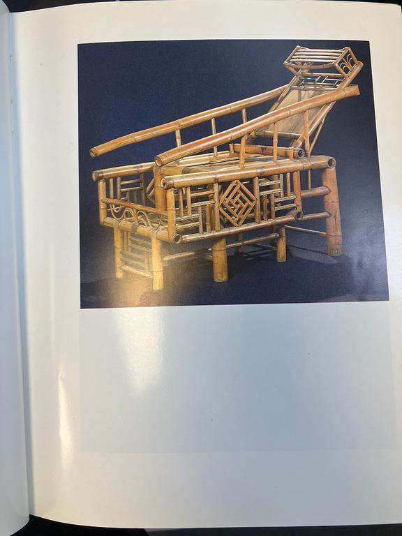 Bord, spotted bamboo. Qing dynasty, sent 1700-tal.