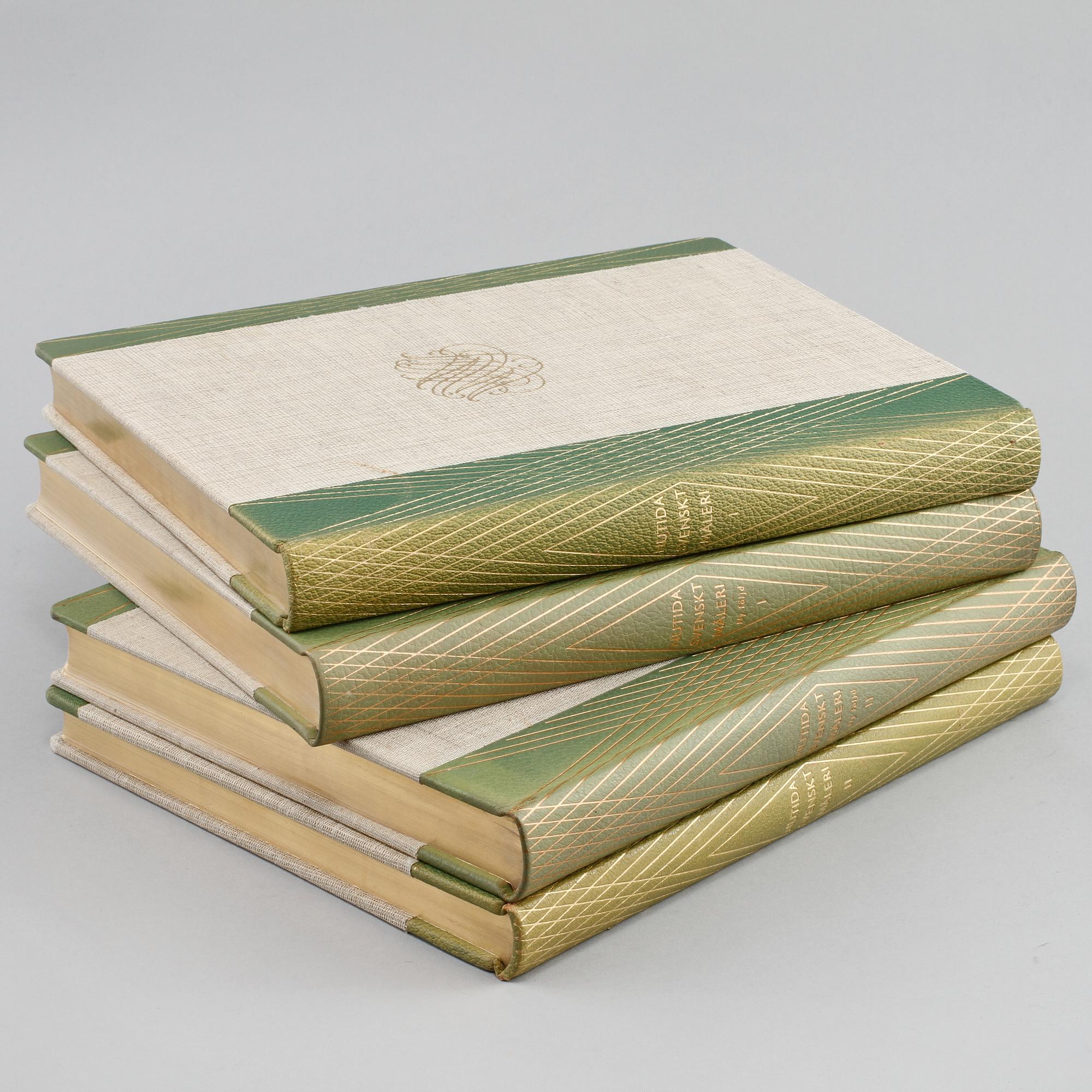 BÖCKER, 2+2 st, "Nutida svenskt måleri", andra och tredje upplagan, 1948-1950.