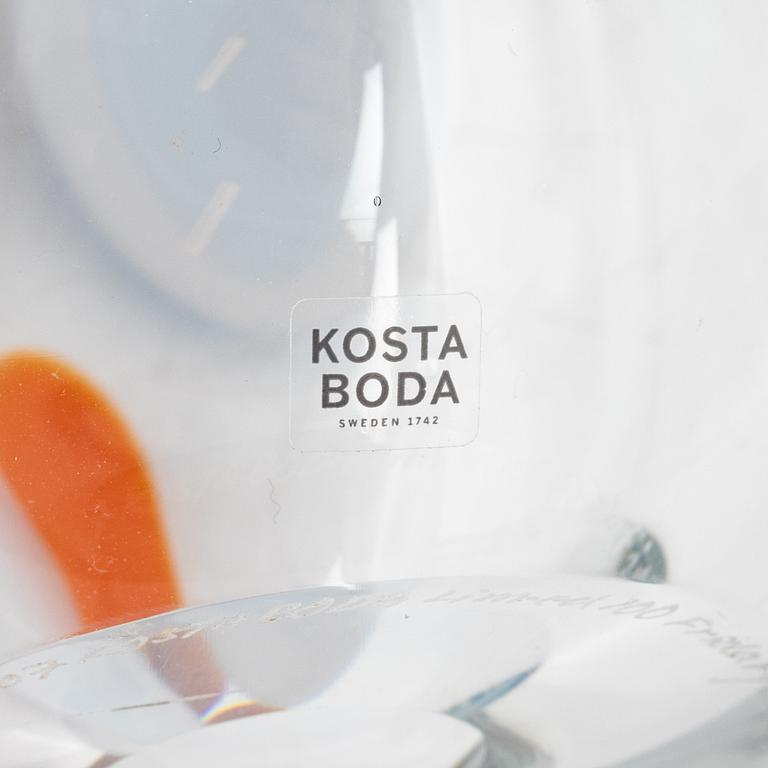Frida Fjellman, sculpture, glass, Lim.Ed 100, Kosta Boda, Sweden.