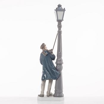 Lladró, figurine, "Lamplighter", Spain.