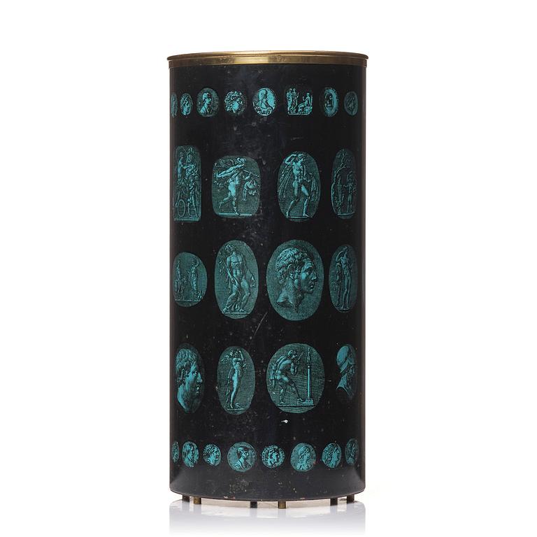 Piero Fornasetti, a "Cammei" umbrella stand, Milano, Italy, ca 1960s.