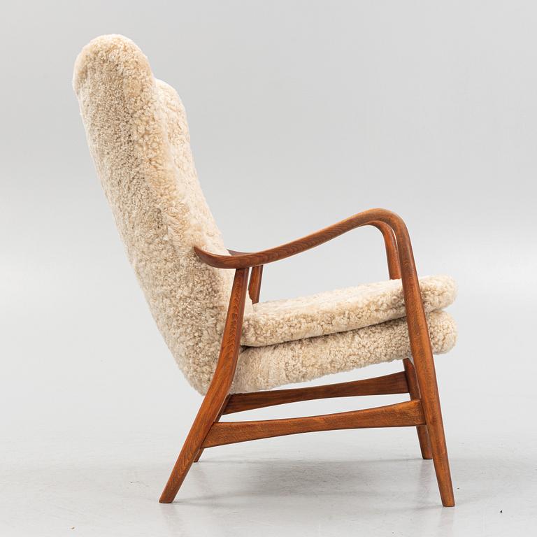 Ib Madsen & Hans Henry Schubell, attributed to, an armchair, Madsen & Schubell Co, Denmark, 1940's/50's.