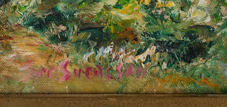 SVEN SVENSSON, olja på pannå, signerad.