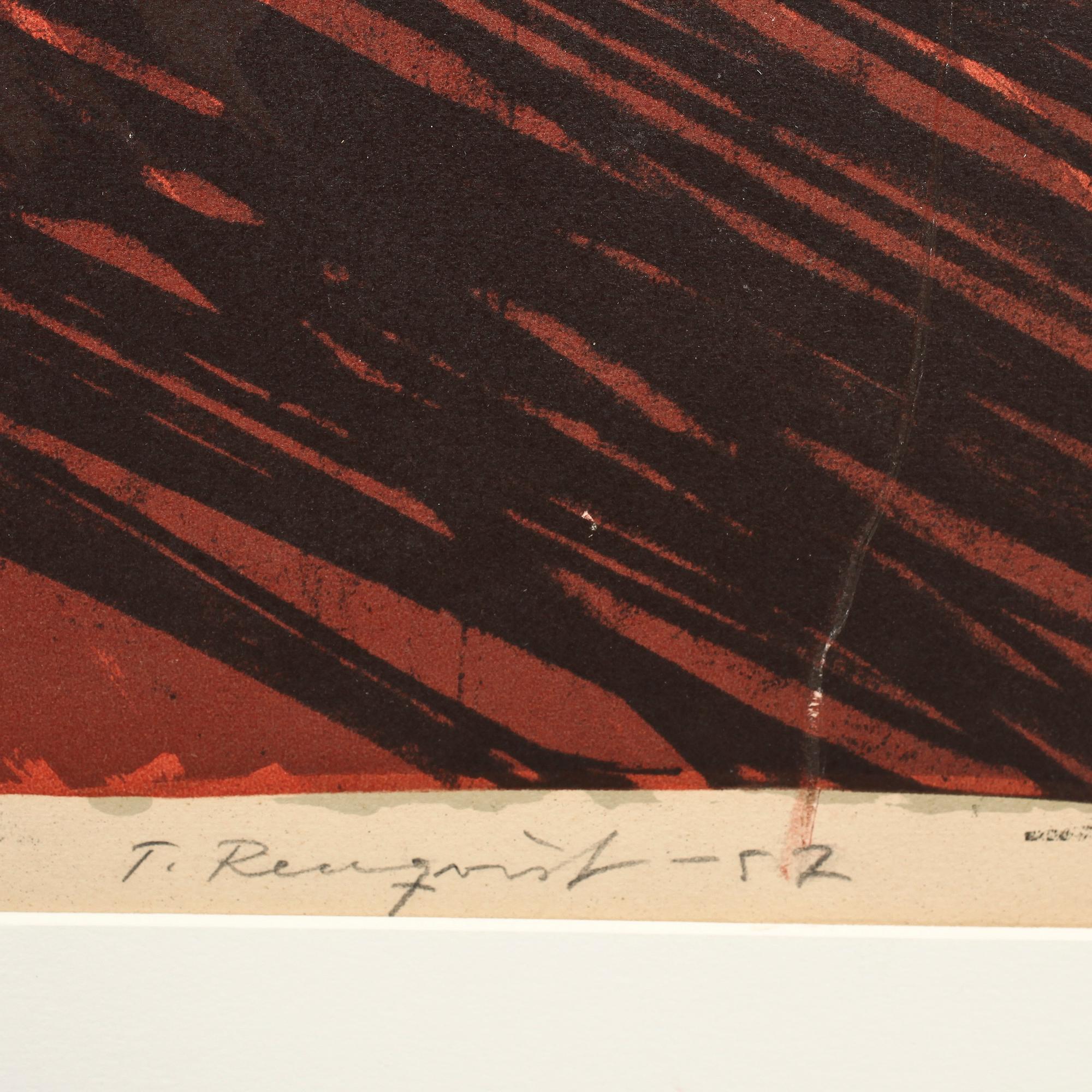 TORSTEN RENQVIST, färglitografi, sign.