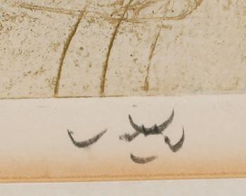 ROBERTO MATTA, färgetsning, sign, numr 68/100.