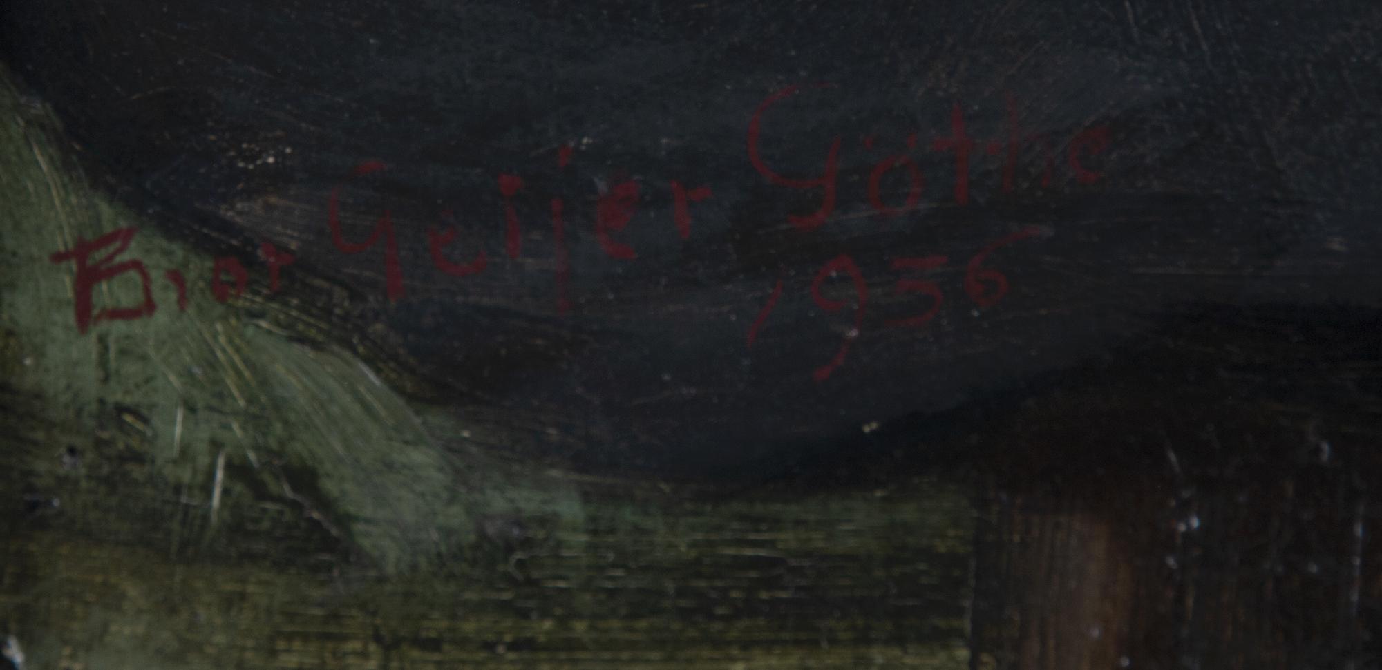 BROR GEIJER-GÖTHE, oil on canvas, signed Bror Geijer-Göthe and dated 1936.