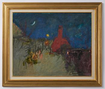 Oluf Høst, Landscape with houses, Bornholm.